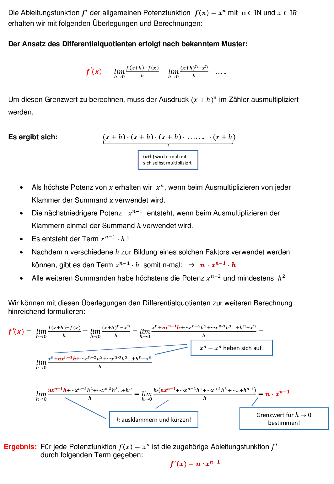 Formale Herleitung